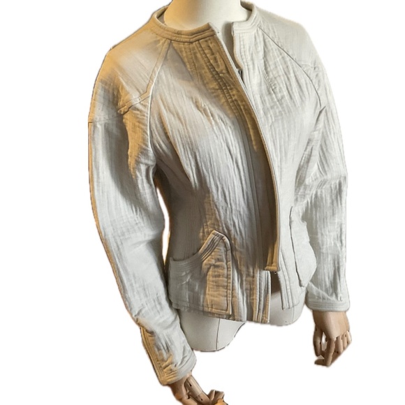 Isabel Marant Quilted Cotton Biker Short Jacket in Pristine Condition size 1 - Picture 2 of 15